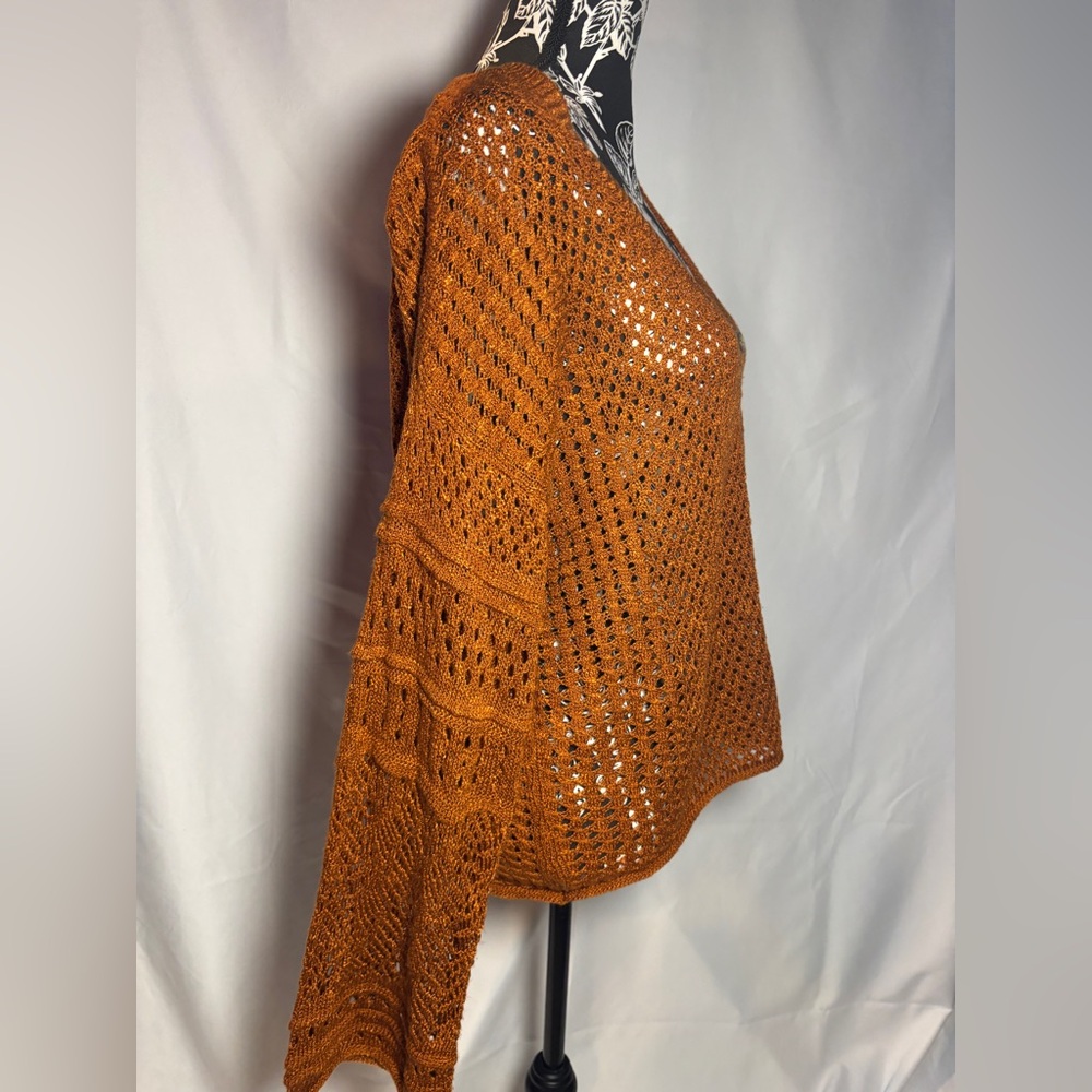 LC Rust Orange Knit Sweater
